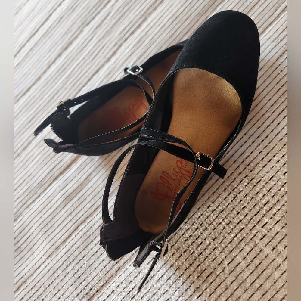 black jellypop flats